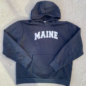 *SOLD* Navy sweatshirt hoddie, main print